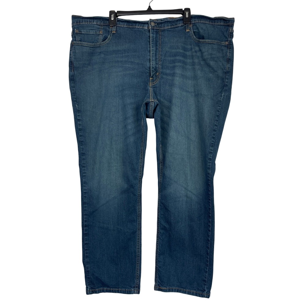 Levis 541 Athletic Fit Mens 48x30 Stretch Cotton Medium Wash Denim Blue Jeans